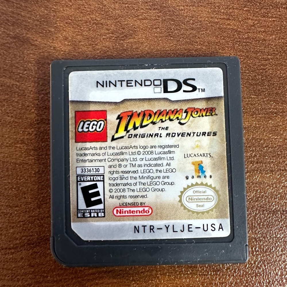 Nintendo DS- Lego Indiana Jones: The Original Adventure game -Tested